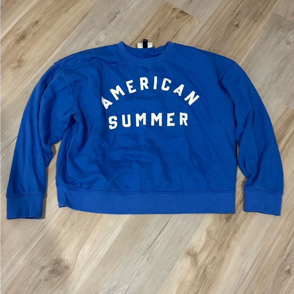 Blue American Summer Women's Top